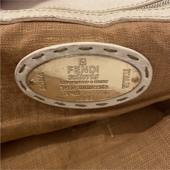 Authentic FENDI Raffia/Leather Bag - Picture 9 of 9